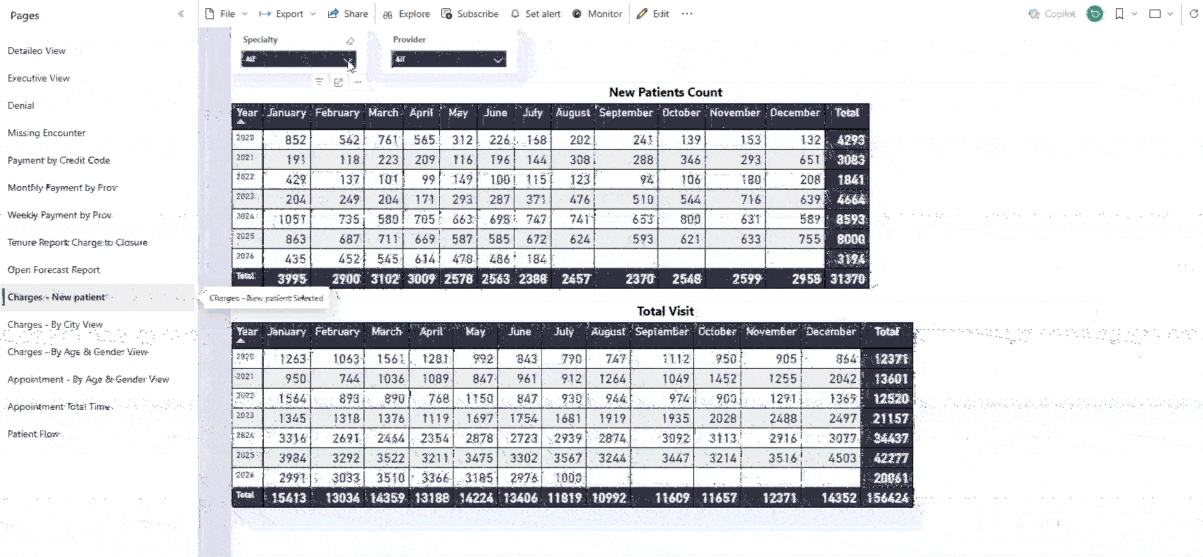 Healthcare Revenue Cycle Analytics Dashboard Demo2